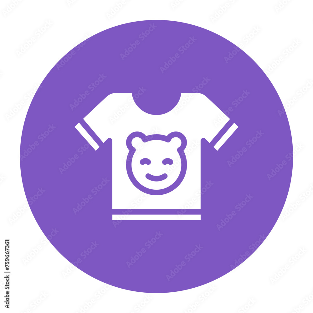 Baby Shirt icon vector image. Can be used for Baby Shower. Baby Shirt icon vector image. Can be used for Baby Shower.