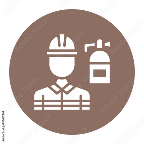 Firefighter icon vector image. Can be used for Diversity.