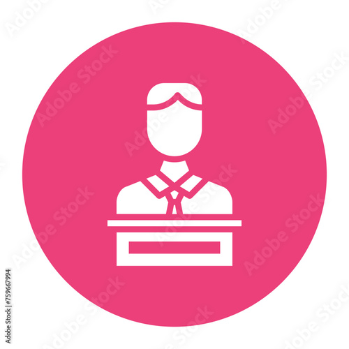 Host icon vector image. Can be used for Diversity.