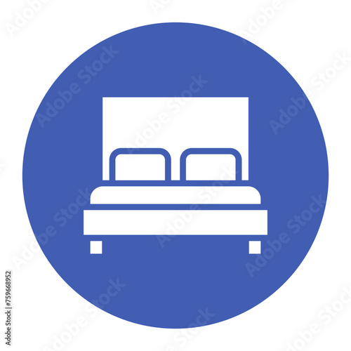 Free Hotel Room icon vector image. Can be used for Casino.