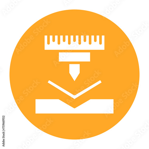 Bending icon vector image. Can be used for Mettalurgy.