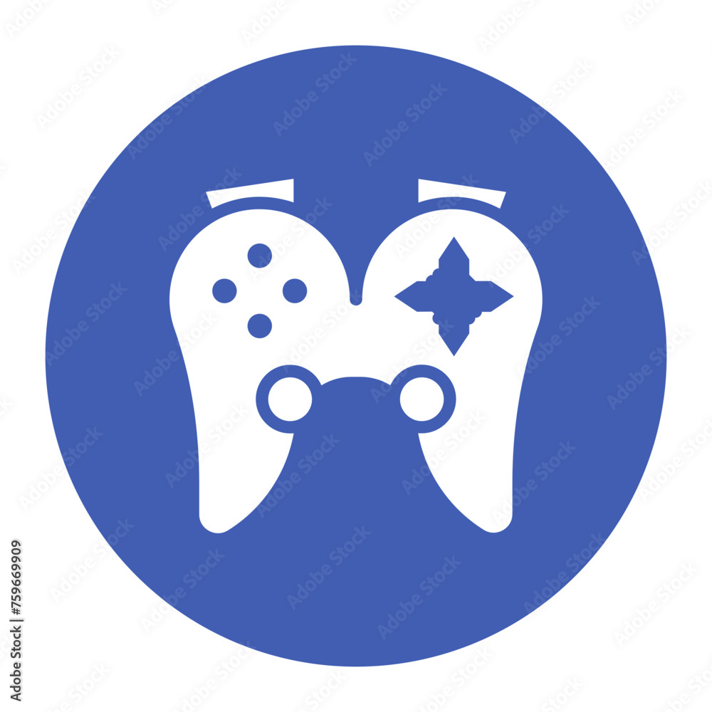 Fototapeta premium Joypad icon vector image. Can be used for Retro.