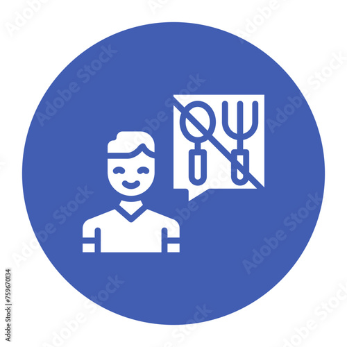 Eating Disorders icon vector image. Can be used for Psychology.