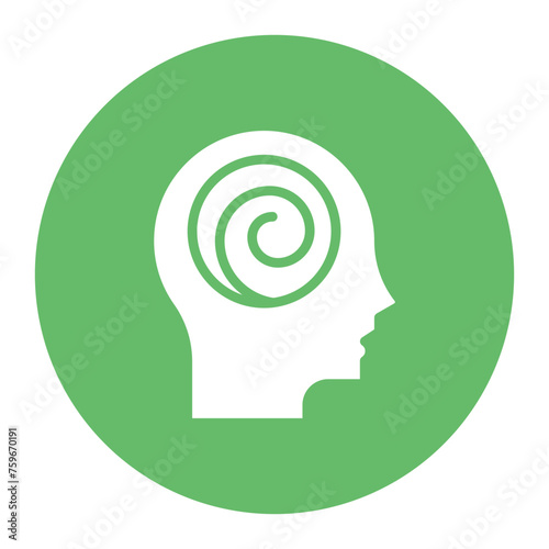 Hallucinations icon vector image. Can be used for Psychology.