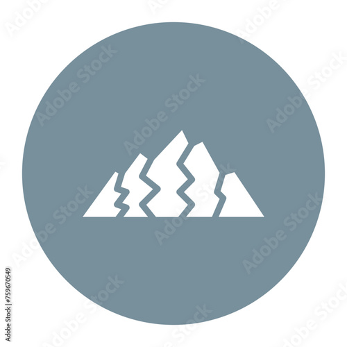 Mountain icon vector image. Can be used for Adventure.