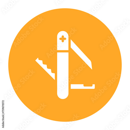Pocket Knife icon vector image. Can be used for Adventure.