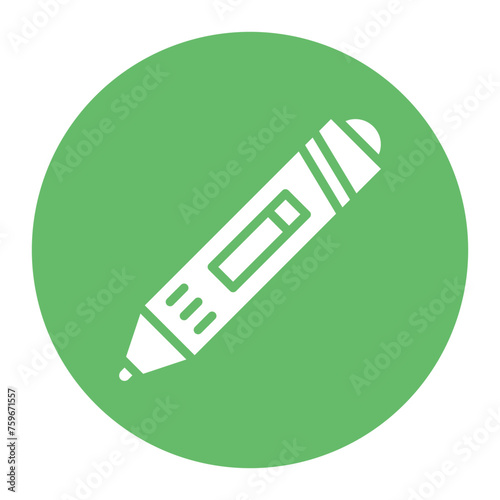3d Pen icon vector image. Can be used for Printing.