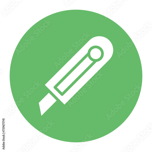 Paper Cutter icon vector image. Can be used for Printing.