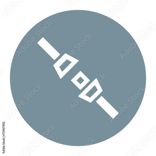 Seat Belt icon vector image. Can be used for Railway.