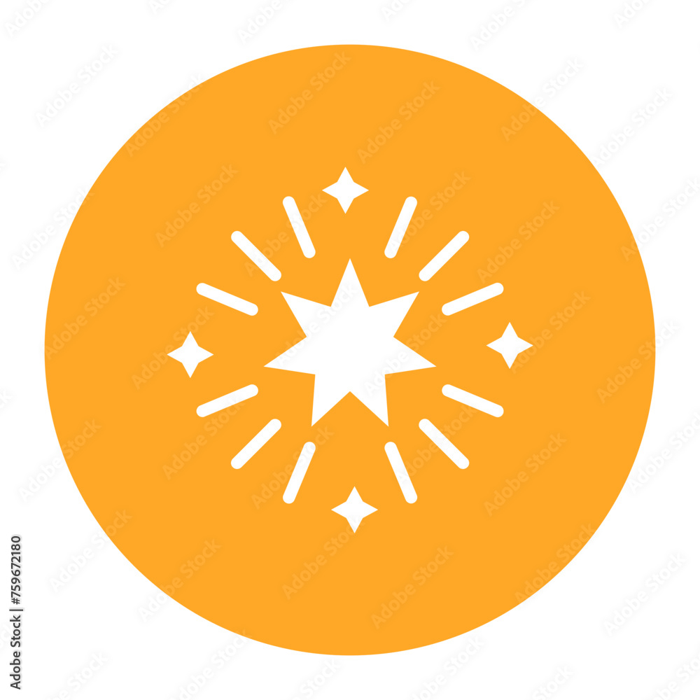 Glowing Star icon vector image. Can be used for Carnival. Glowing Star icon vector image. Can be used for Carnival.