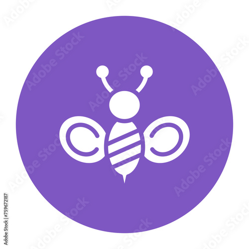 Honeybee icon vector image. Can be used for Carnival.