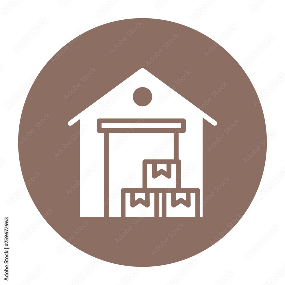 Warehouse icon vector image. Can be used for Supply Chain. Warehouse icon vector image. Can be used for Supply Chain.