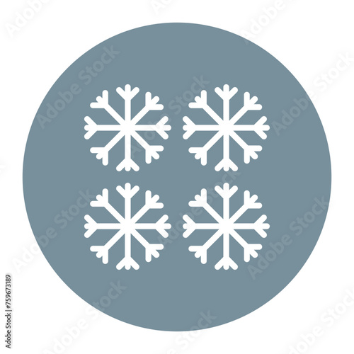 Snow icon vector image. Can be used for Ski Resort.
