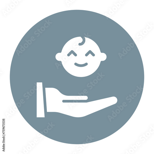 Postnatal Care icon vector image. Can be used for Child Adoption.