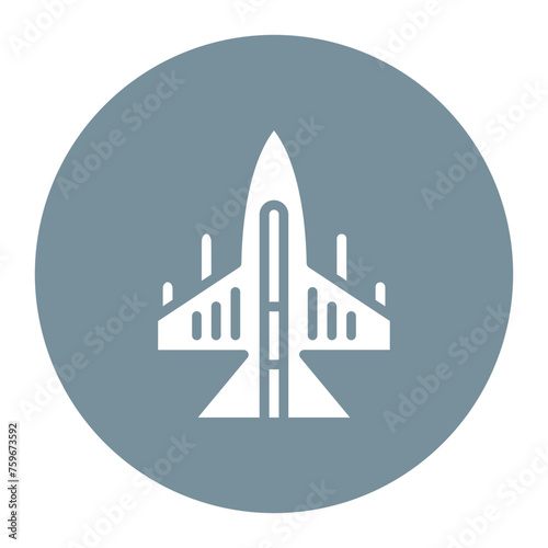 Fighter Plane icon vector image. Can be used for Shooting.