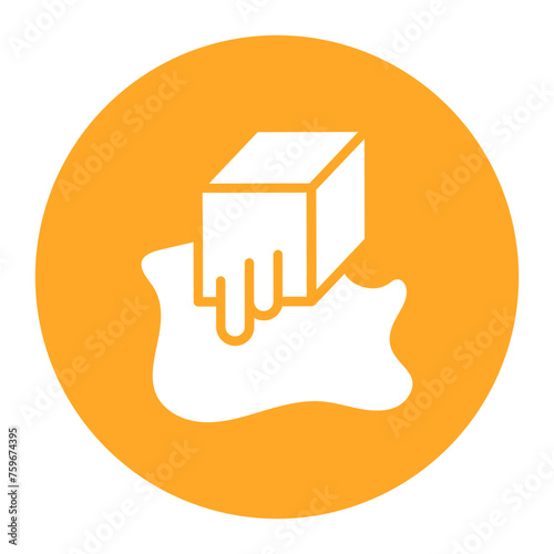 Melting Ice icon vector image. Can be used for Global Warming.