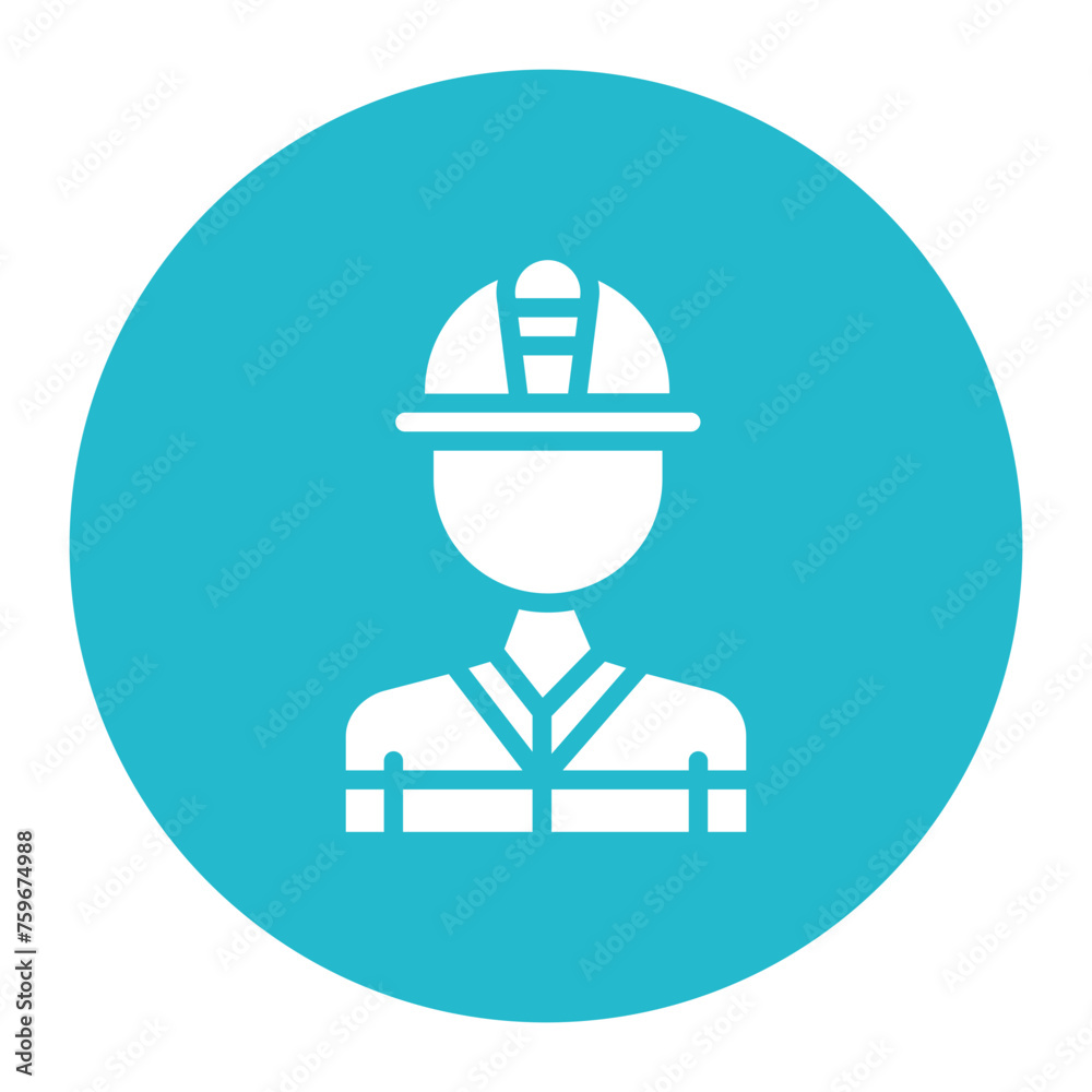 Firefighter Male icon vector image. Can be used for Public Services.