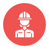 Firefighter Female icon vector image. Can be used for Public Services.