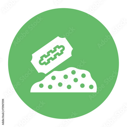 Crack Cocaine icon vector image. Can be used for Addiction.