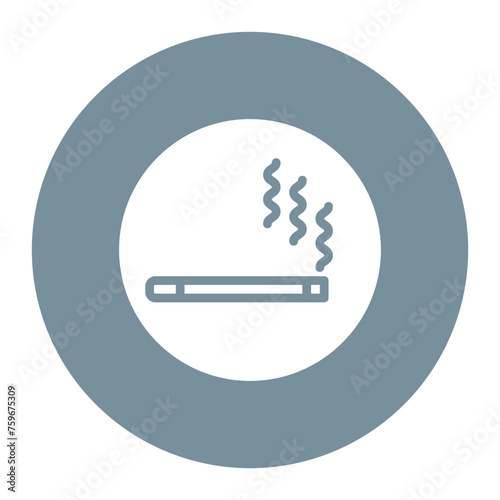 Smoking icon vector image. Can be used for Addiction.