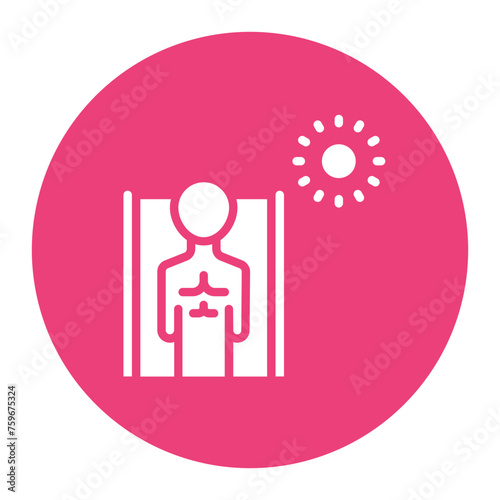 Tanning Addiction icon vector image. Can be used for Addiction.