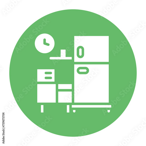 Pantry icon vector image. Can be used for Coworking Space.
