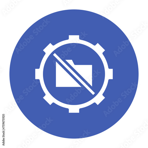 Restriction Of Processing icon vector image. Can be used for Compliance And Regulation.