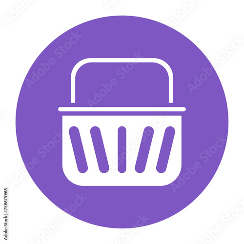 Basket icon vector image. Can be used for Agriculture.