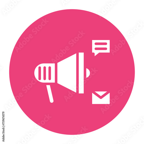 Campaign icon vector image. Can be used for Video Blog.