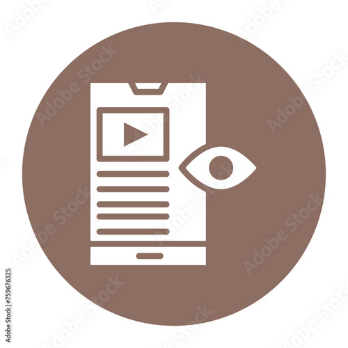 Views icon vector image. Can be used for Video Blog.