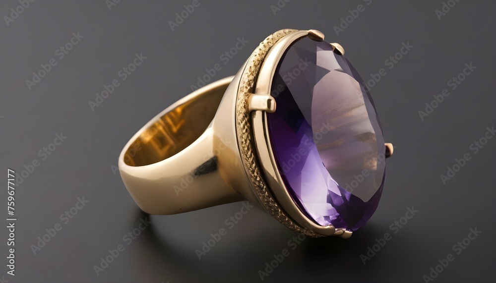 A Statement Cocktail Ring Featuring A Large Facet