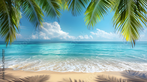 beautiful mediterranean tropical beach background