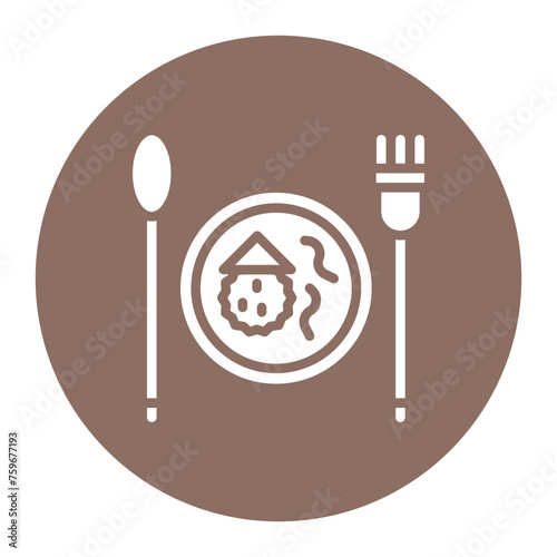 Lunch icon vector image. Can be used for Bar.