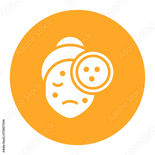Acne icon vector image. Can be used for Cosmetology.
