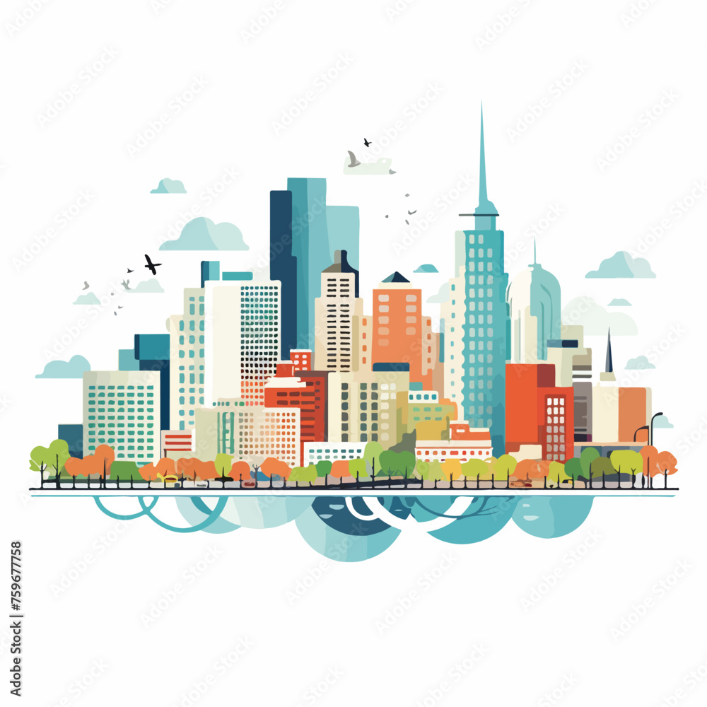 City design over white background vector illustration