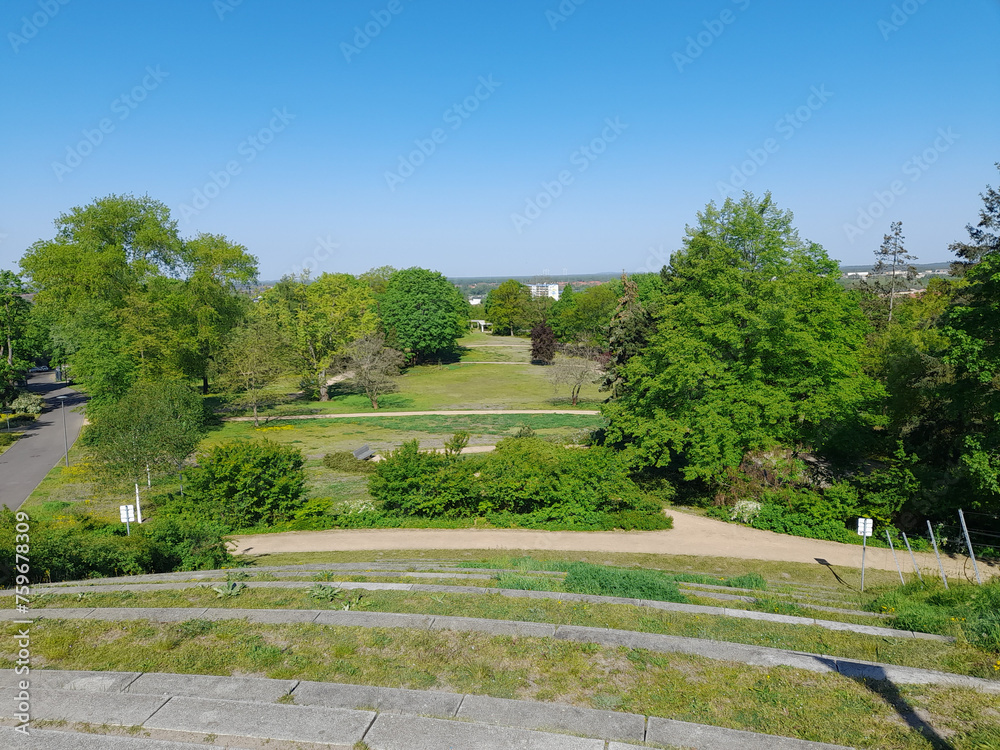 Blick auf einen Park Blick auf einen Park