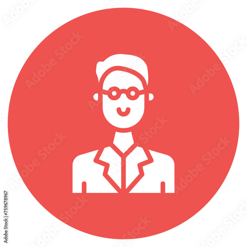 Professor icon vector image. Can be used for Archeology.