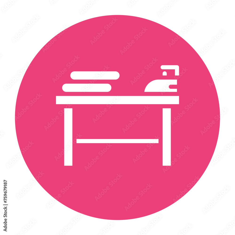 Iron Table icon vector image. Can be used for Laundry. Iron Table icon vector image. Can be used for Laundry.