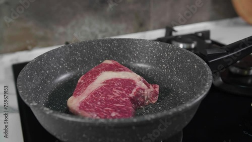 put in a frying pan.