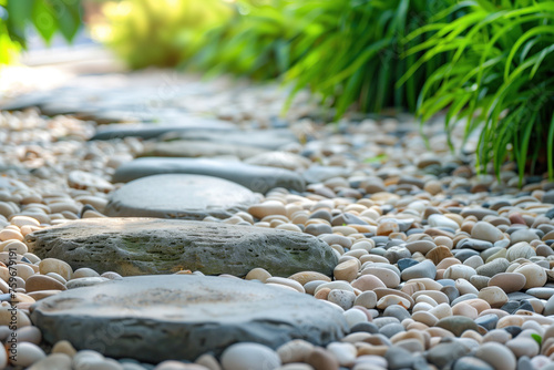 Peaceful Zen garden path
