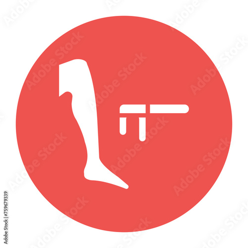 Depilation icon vector image. Can be used for Dermatology.