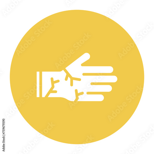 Dry Skin icon vector image. Can be used for Dermatology.