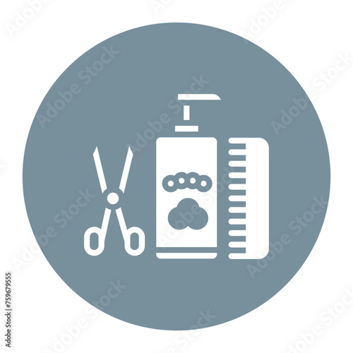 Grooming Assistance icon vector image. Can be used for Home Services.