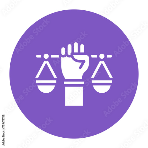 Civil Rights icon vector image. Can be used for Human Rights.