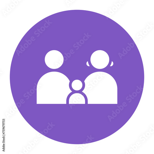 Family icon vector image. Can be used for Human Rights.