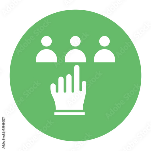 Selection icon vector image. Can be used for Human Resource.