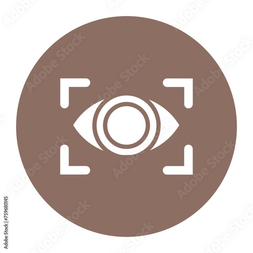 Vision icon vector image. Can be used for Human Resource.