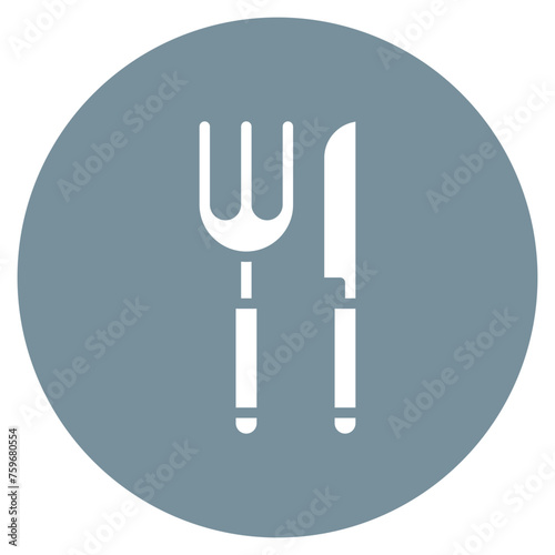 Cutlery icon vector image. Can be used for Nursing Home.