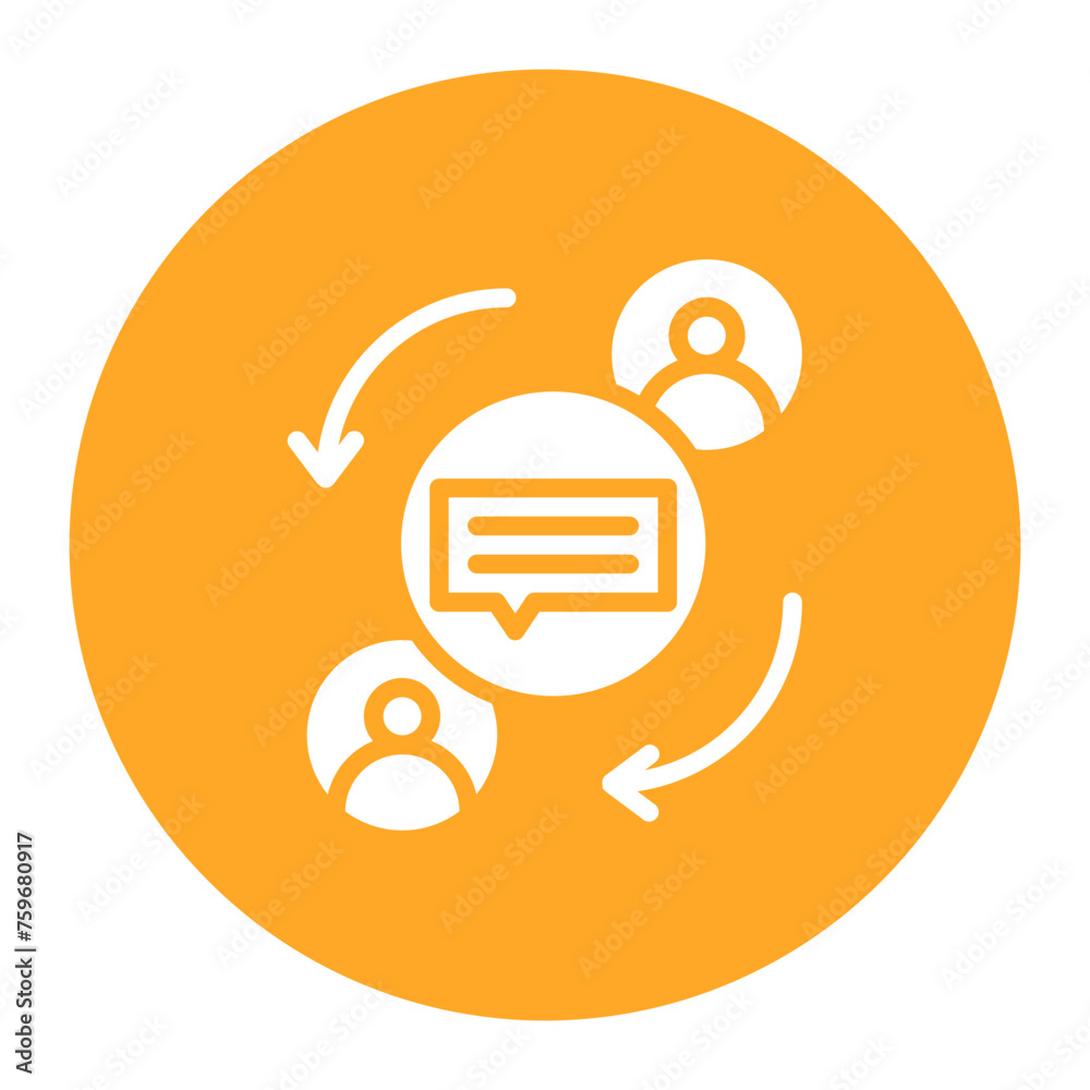 Management Chat icon vector image. Can be used for Staff Management. Management Chat icon vector image. Can be used for Staff Management.