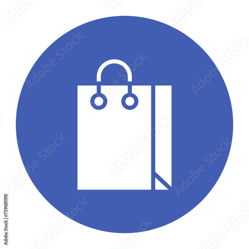 Shopper icon vector image. Can be used for Online Store.